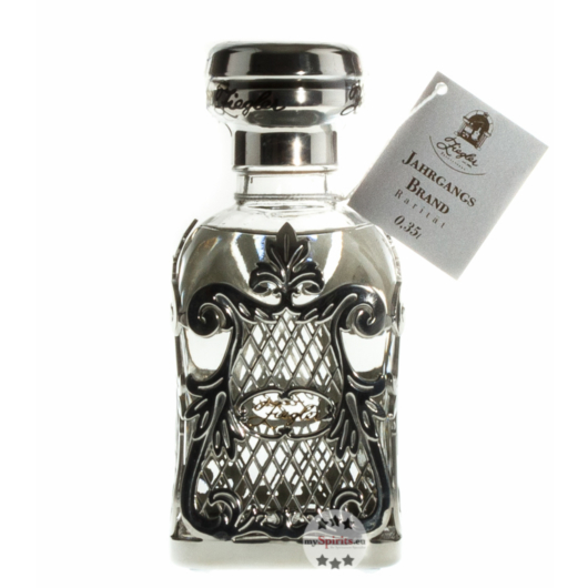 Ziegler Quitte Edelobstbrand Rarität Jahrgang 1974 / 50,1 % Vol. / 0,35 Liter-Flasche in Samtbeutel