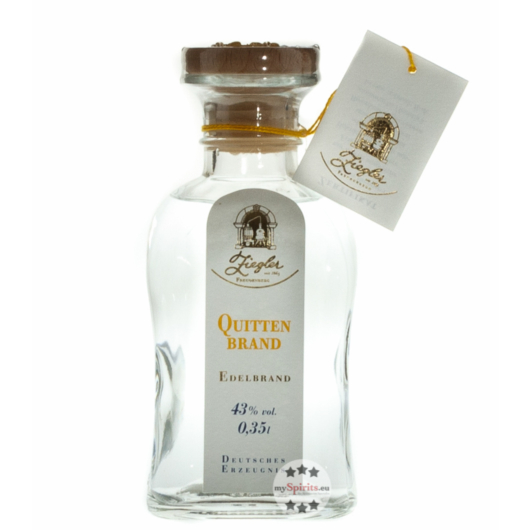 Ziegler Quittenbrand - Edelbrand aus Quitten / 43 % vol. / 0,35 Liter-Flasche