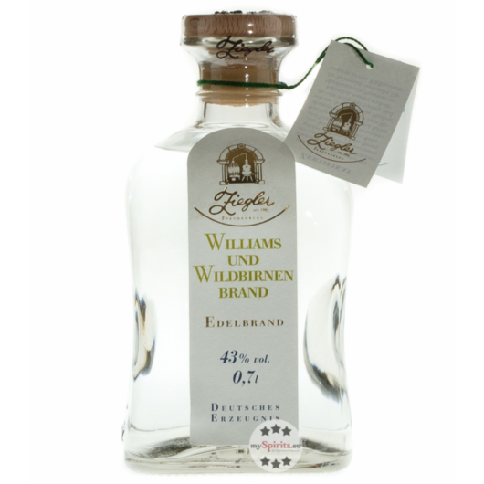 Ziegler Williams- und Wildbirnenbrand - Obst Edelbrand / 43 % vol. / 0,7 Liter-Flasche