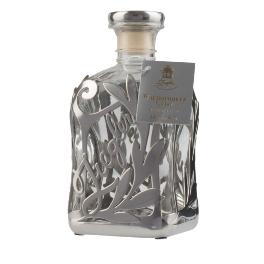 Ziegler Waldhimbeergeist Exquisit - Himbeergeist in Jugendstil-Flasche / 43 % vol. / 0,7 L Flasche 