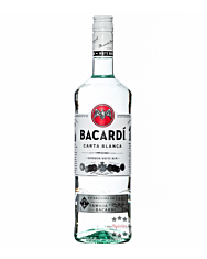 Bacardi Carta Blanca Superior White Rum / 37,5 % Vol. / 1,0 Liter-Flasche