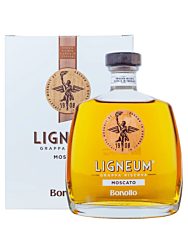 Bonollo: Grappa of Ligneum Invecchiata Moscato / 42% Vol. / 0,7 Liter-Flasche in Geschenkkarton