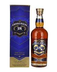 Chivas Regal 18 Gold Signature Blended Scotch Whisky / 40 % Vol. / 0,7 Liter-Flasche im Karton