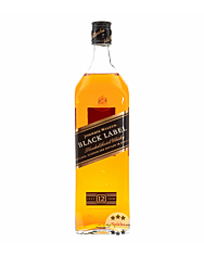 Johnnie Walker Black Label Blended Scotch Whisky – Aged 12 Years / 40 % vol. / 1,0 Liter-Flasche