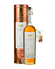 Poli Brandy Italiano – Weinbrand / 40 % Vol. / 0,7 Liter-Flasche in Geschenkdose