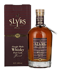Slyrs Port Fass finished Whisky / 46 % Vol. / 0,7 Liter-Flasche in Karton