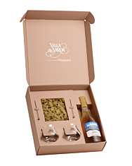Villa de Varda Geschenkset Grappa Lugana Trent 8° + 2 Gläser + Accessoires / 38 % vol / 0,5 l in GB