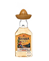Sierra Tequila Reposado / 35 % vol / 0,05 Liter-PET-Flasche mit goldenem Hut
