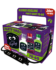 Kleiner Feigling Party-Shot to go Lik&ouml;r-Miniaturen / 15 % vol / 20 x 0,02 Liter-PET-Flasche
