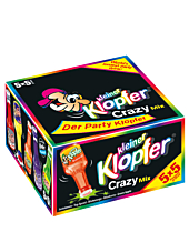 Kleiner Klopfer Crazy Mix Likör-Miniaturen / 15 - 16 % vol / 25 x 0,02 Liter-Flasche