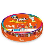 Kleiner Klopfer Fun Mix Tablett Likör-Miniaturen / 15 - 17 % vol / 65 x 0,02 Liter-Flasche