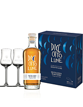 Marzadro Set "Insieme Lune" Grappa Diciotto Lune + 2 Kelche / 41 % Vol. / 0,5 Liter-Flasche