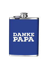 Prinz Flachmann Danke Papa - Williams-Birnen Schnaps / 40 % vol / 0,2 Liter-Flasche aus Edelstahl