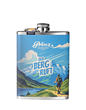 Prinz Flachmann Wandern - Hausschnaps / 34 % vol / 0,2 Liter-Flasche aus Edelstahl