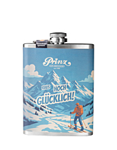 Prinz Flachmann Winter - Hausschnaps / 34 % vol / 0,2 Liter-Flasche aus Edelstahl