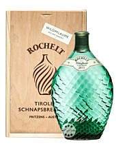 Rochelt Wildpflaume Edelbrand / 50% vol / 0,35 Liter-Flasche in Holzkiste inkl. 10,00 € Pfand