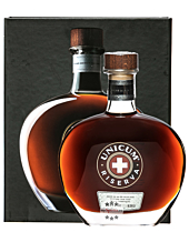 Zwack Unicum Riserva Kräuterlikör / 40 % vol / 0,7 Liter-Flasche in Geschenkbox