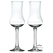 Schnapsglas oder Grappa-Glas: 2 x Degustationsglas für Spirituosen aus edlem Glas