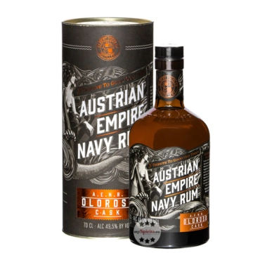 Austrian Empire Navy Rum A.E.N.R. Oloroso Cask / 49,5 % Vol. / 0,7 Liter-Flasche in Geschenkdose