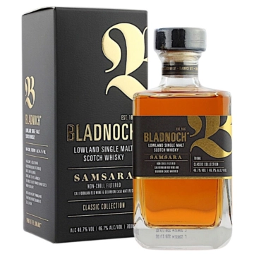 Bladnoch Samsara Lowland Single Malt Scotch Whisky / 46,7 % Vol. / 0,7 Liter-Flasche in Geschenkkarton