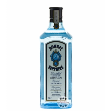 Bombay Sapphire Gin – Distilled London Dry Gin / 40 % vol. / 0,7 Liter-Flasche