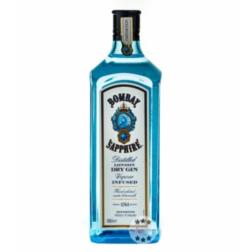 Bombay Sapphire Gin – Distilled London Dry Gin / 47 % vol. / 1,0 Liter-Flasche
