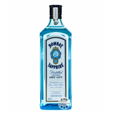 Bombay Sapphire London Dry Gin – Cocktail-Gin / 40 % Vol. / 1,0 Liter-Flasche