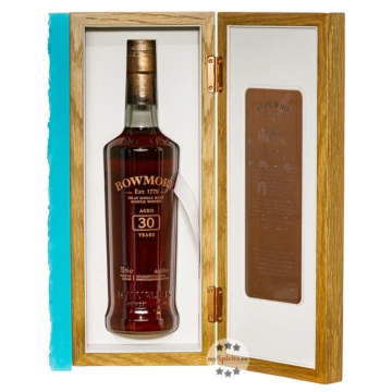 Bowmore 30 Jahre Islay Single Malt Scotch Whisky Edition 1989/2020 / 45,3 % Vol. / 0,7 Liter-Flasche in Holzschatulle