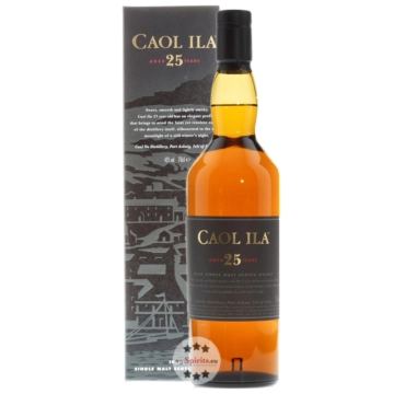 Caol Ila 25 Jahre Islay Single Malt Scotch Whisky / 43 % Vol. / 0,7 Liter-Flasche in Geschenkschachtel