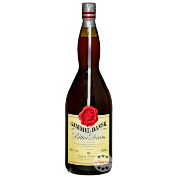 Gammel Dansk Bitter Dram / 38 % vol / 1,0 Liter-Flasche