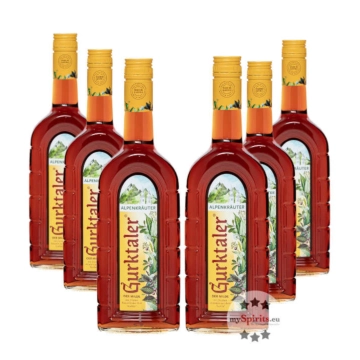 6 x Gurktaler Alpenkräuter Likör / 27 % Vol. / 6 x 0,7 Liter-Flasche 