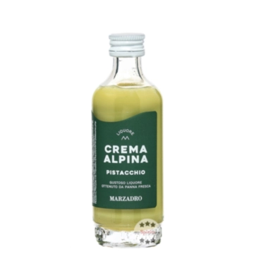 Marzadro Crema Alpina Pistacchio Pistazienlikör Miniatur / 17 % vol / 0,05 Liter-Flasche