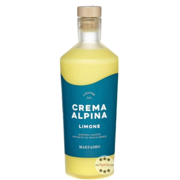 Marzadro Crema Alpina Limone Zitronen-Cremelikör / 17 % Vol. / 0,7 Liter-Flasche
