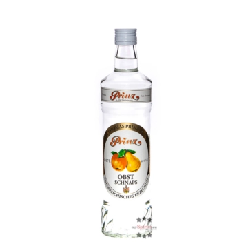 Prinz: Obstschnaps aus Äpfeln und Birnen / 40 % Vol. / 0,7 Liter - Flasche