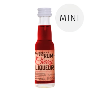 Prinz: Rum Cherry Liqueur mit Inländerrum / 40% Vol. / 0,02 Liter - Flasche. Kirsche Likör