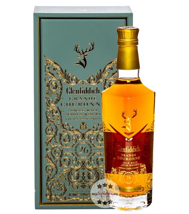 Glenfiddich Grande Couronne 26 Jahre Single Malt Scotch Whisky / 43,8 % Vol. / 0,7 Liter-Flasche in Geschenkschatulle