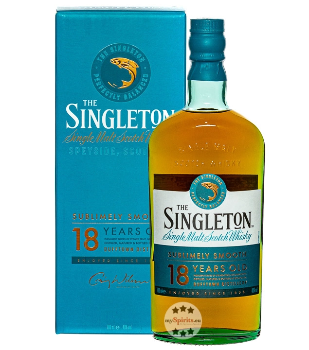 The Singleton of Dufftown 18 Years Single Malt Scotch Whisky / 40 % Vol. / 0,7 Liter-Flasche